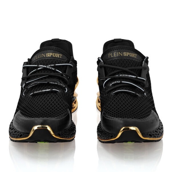 Philipp Plein Sport Thunder Force GenX 01 Black Gold Sneakers - Picture 5 of 12